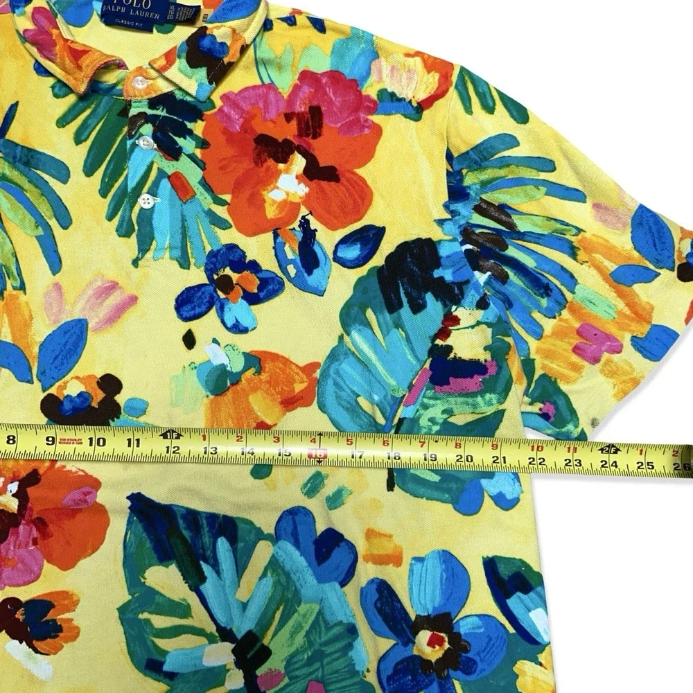 Polo Ralph Lauren Polo Shirt XL Classic Fit Floral Hawaiian Aloha Mens
